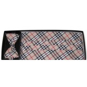 London Plaid Cummerbund and Bow Tie Set London Plaid Cummerbund and Bow Tie Set